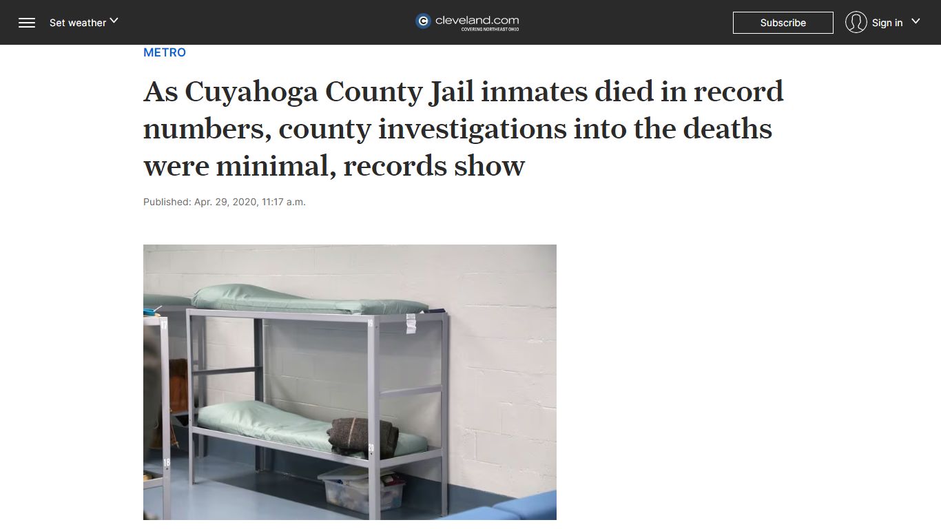 As Cuyahoga County Jail inmates died in record numbers, county ...